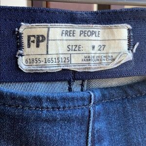 Free People dark washed flare pants